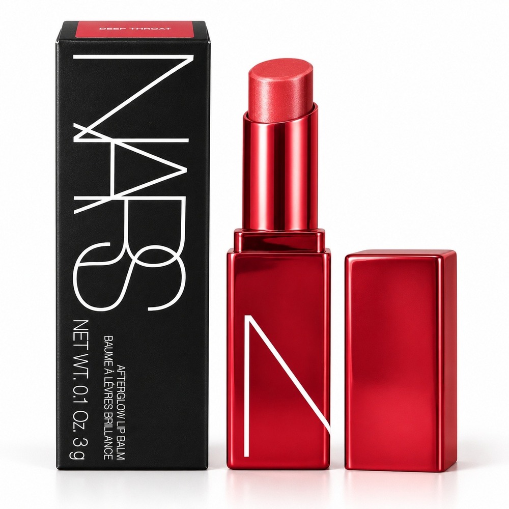 NARS Afterglow Lip Balm Deep Throat 3g Pink Shimmer Full Size NIB Discontinued